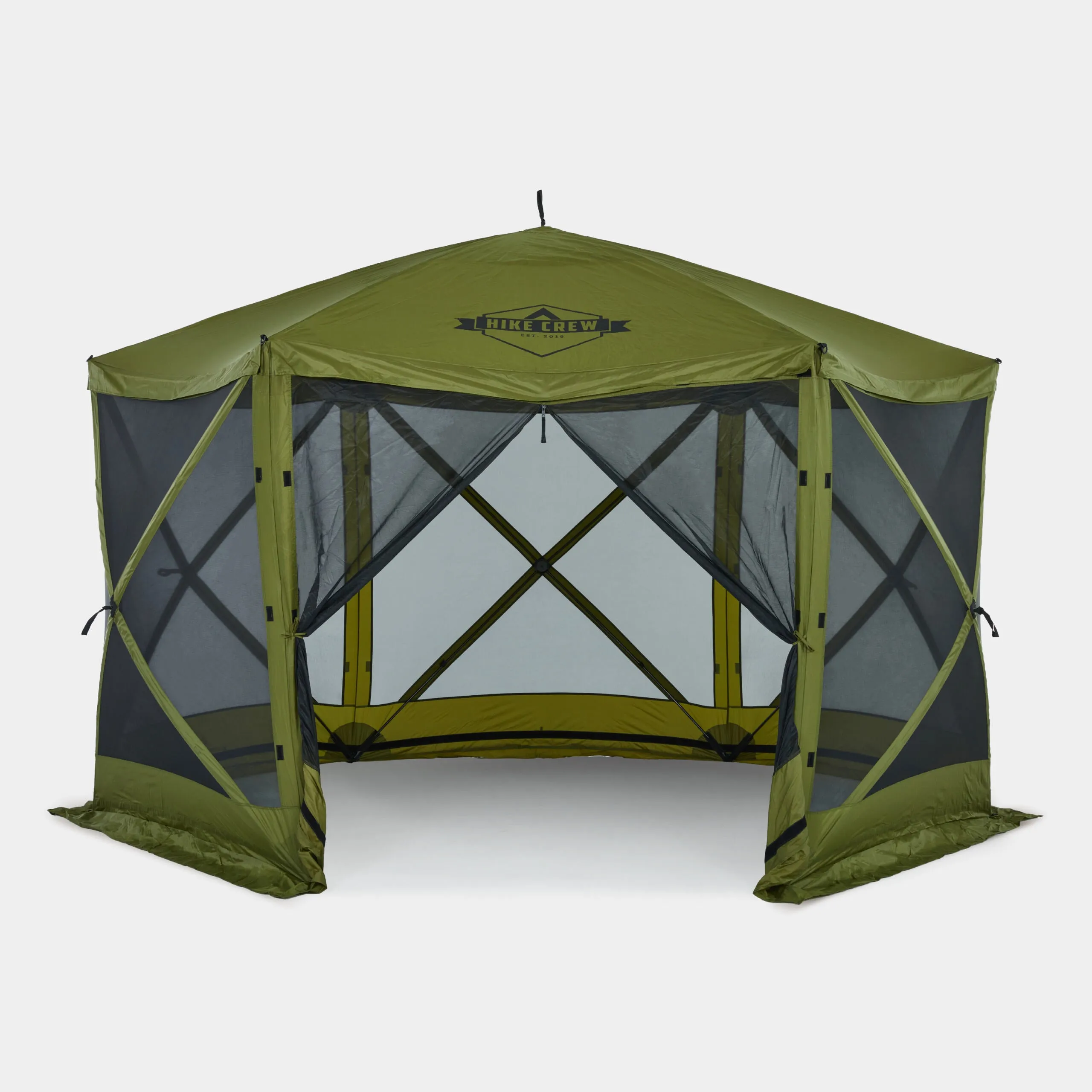 12’ x 12’ Pop Up Gazebo, 6-Sided Instant Outdoor Tent Canopy with Stakes, Ropes and More