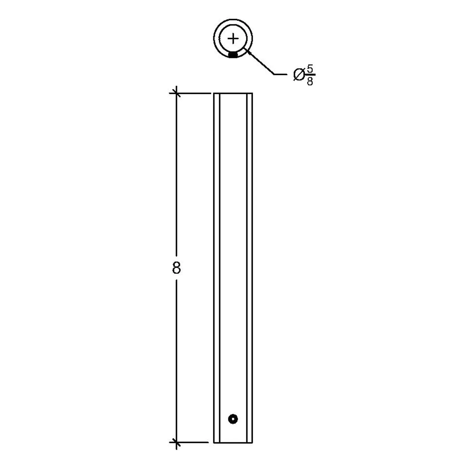 2GRSLV Round Sleeve for 5/8" Round Iron Baluster