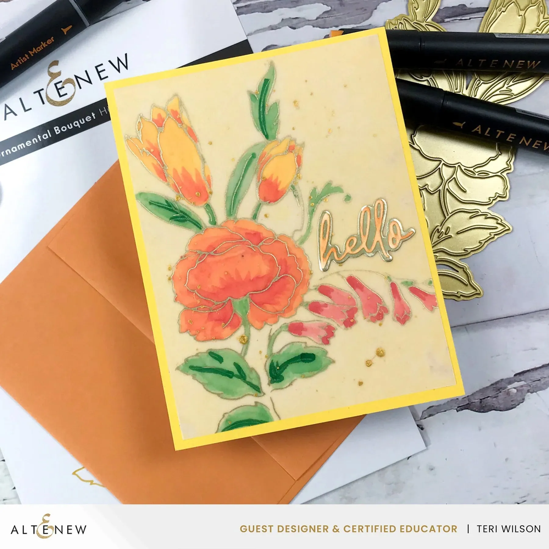 Altenew Spark Joy: Ornamental Bouquet Hot Foil Plate*