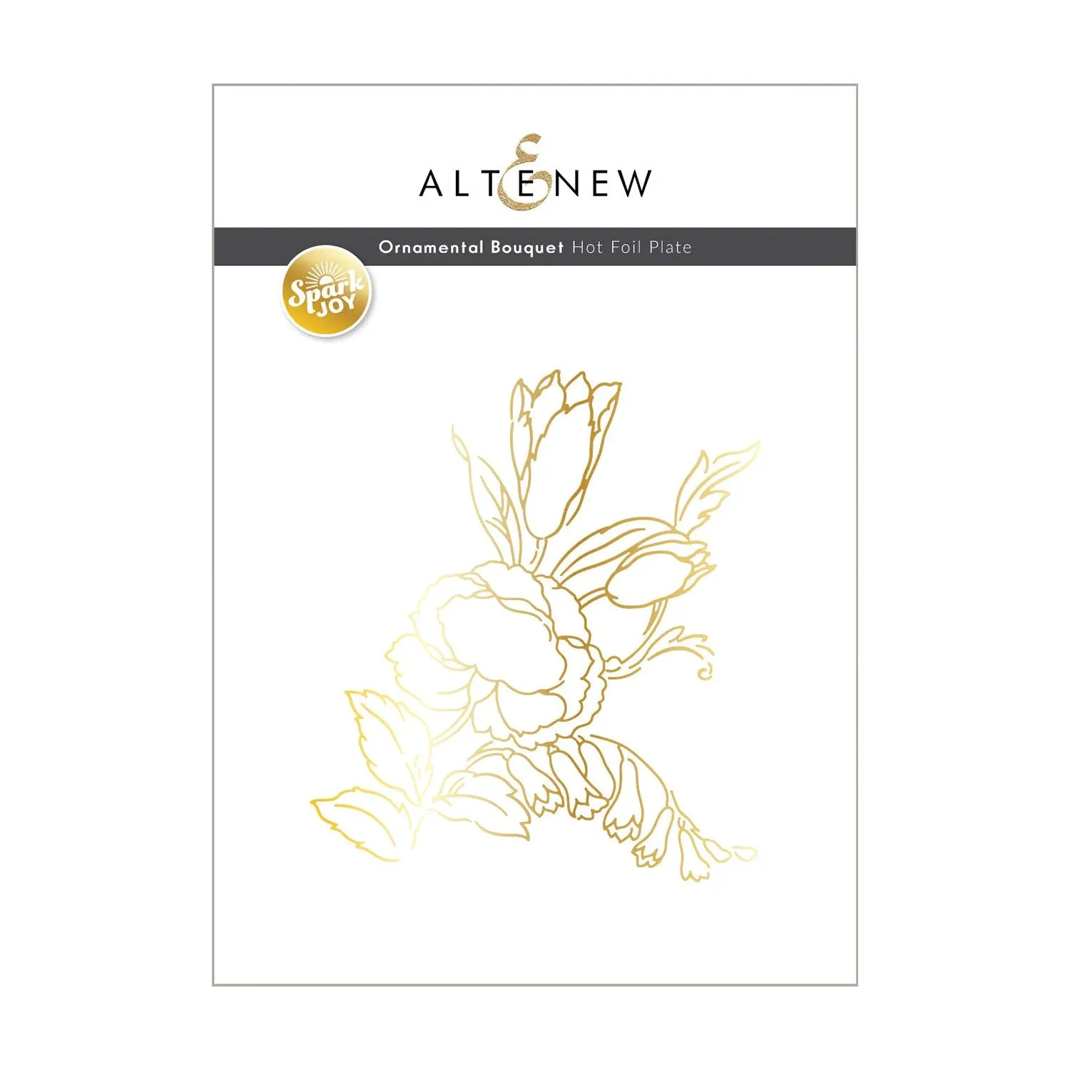 Altenew Spark Joy: Ornamental Bouquet Hot Foil Plate*