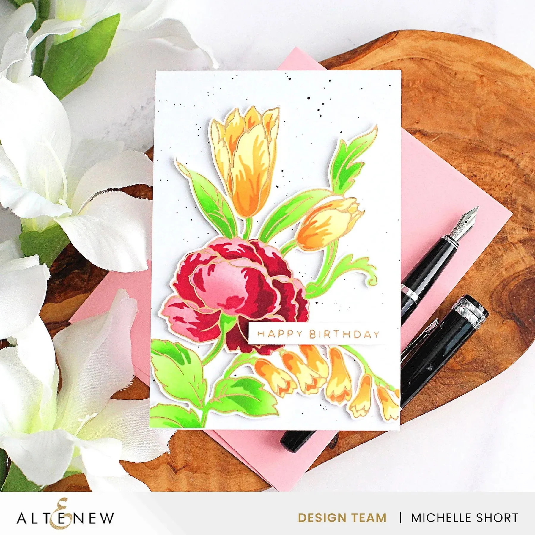 Altenew Spark Joy: Ornamental Bouquet Hot Foil Plate*