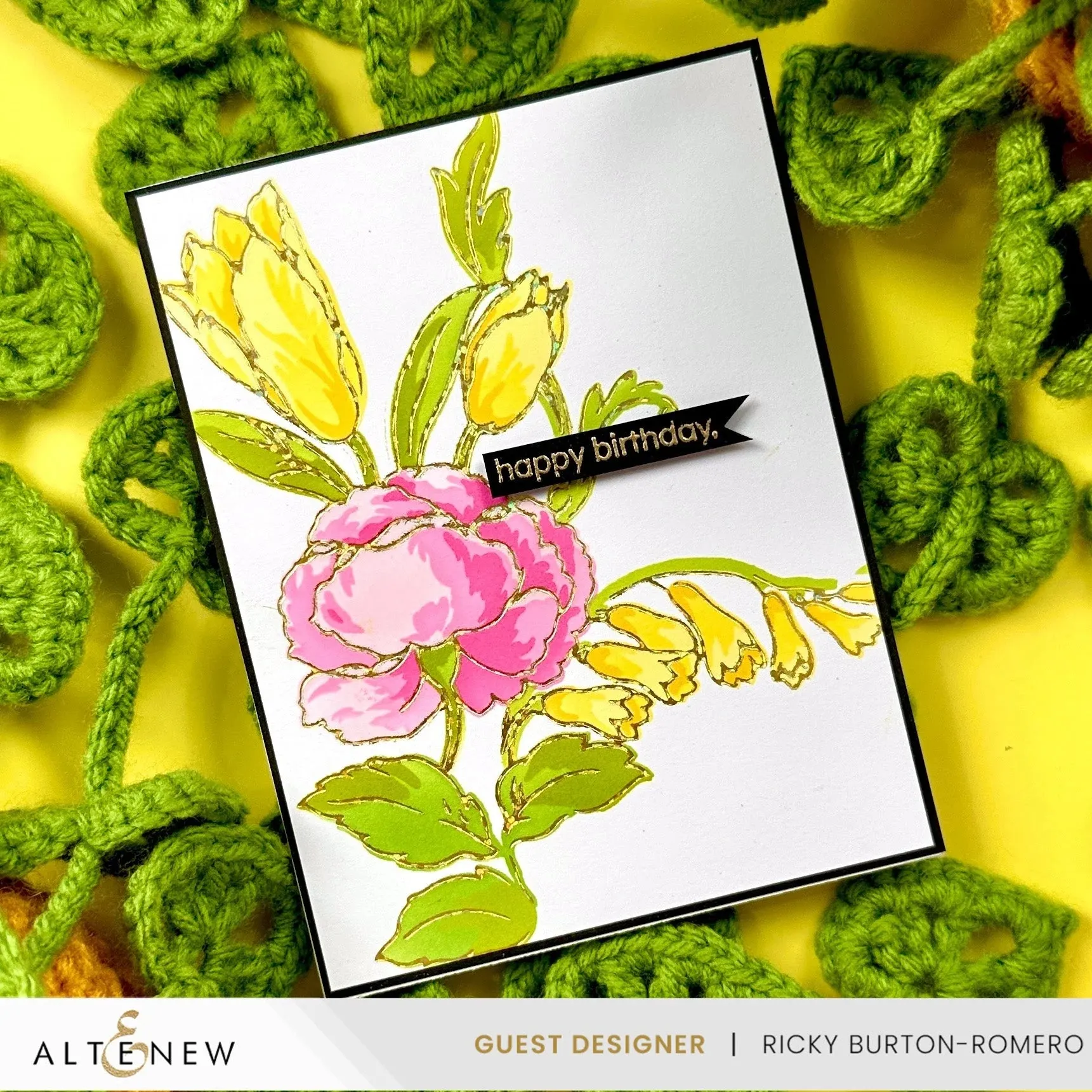 Altenew Spark Joy: Ornamental Bouquet Hot Foil Plate*