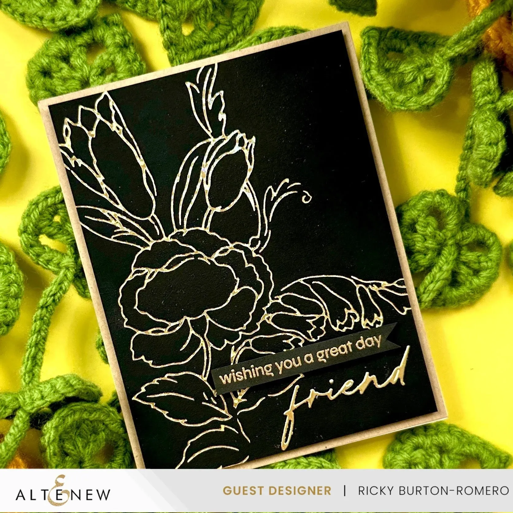 Altenew Spark Joy: Ornamental Bouquet Hot Foil Plate*