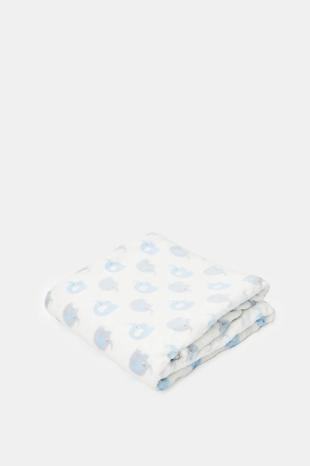 Baby Blue Allover Print Blanket