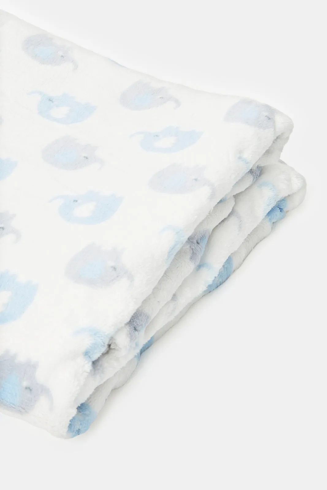 Baby Blue Allover Print Blanket