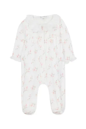 Babygrow - White Print Flowery