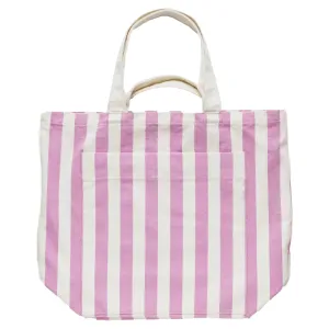 Baggu Giant Pocket Tote - Pink Awning Stripe