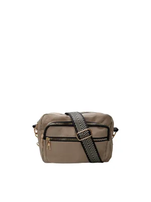 BCVANDA crossover bag - Khaki w. Zig Zag.