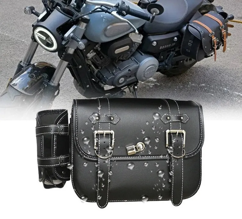 Bike Side Saddle Bag in PU Leather