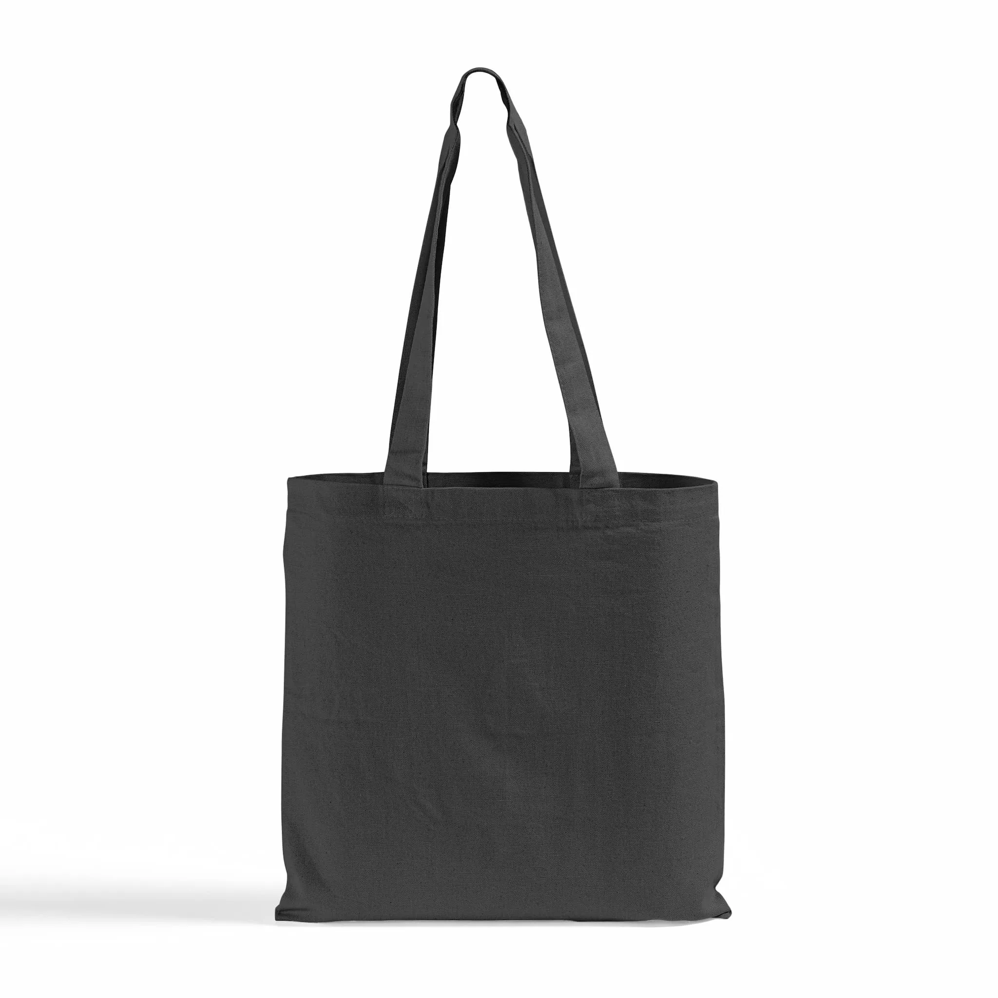 Black Color Customized Eco-Friendly Canvas Convention Tote Bags - Logo Tote Bags - TB205