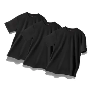 Black Monster Fit Solid Functional Cool Ever Unisex Health Short Sleeve T-Shirt 3P - 🏆 #3 - Clothing/Accessories - Best of December