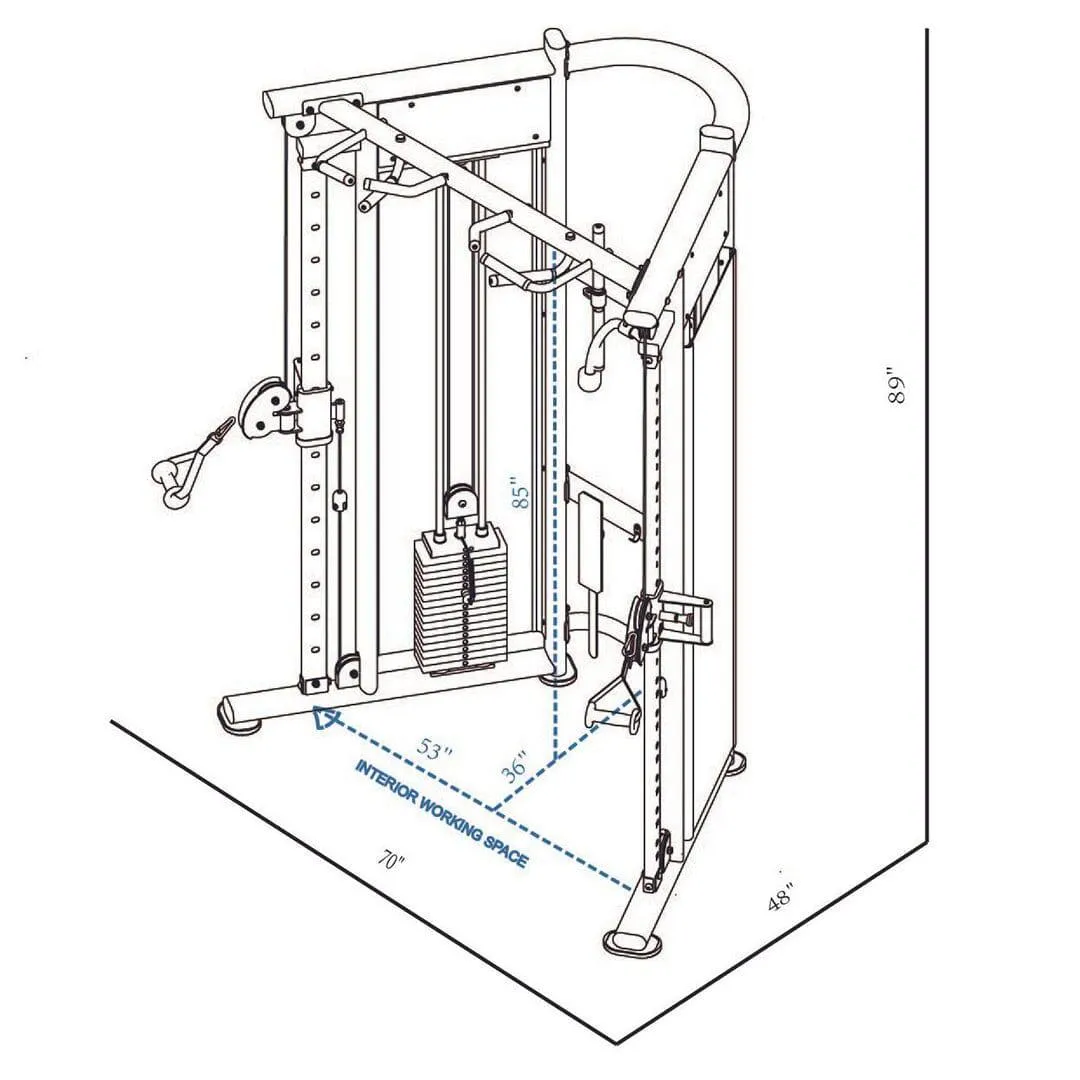 BodyKore Dual Adjustable Pulley System / Functional Trainer (MX1161)