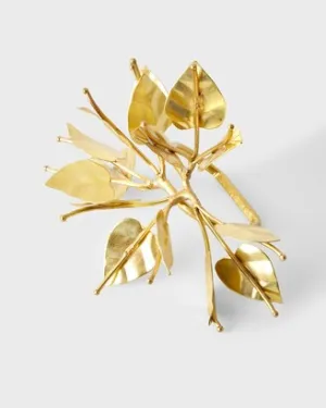 Bougainvillea Gold Napkin Ring