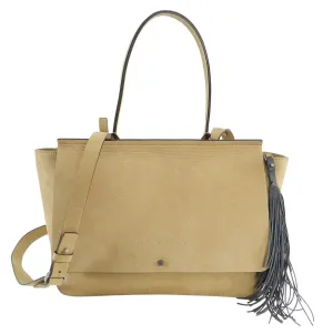 Brunello Cucinelli Light Tan Nubuck Crossbody Bag