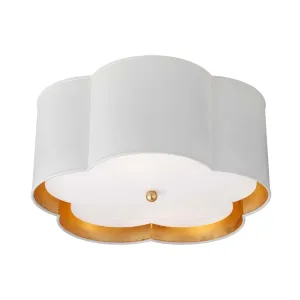 Bryce Medium Flush Mount in White