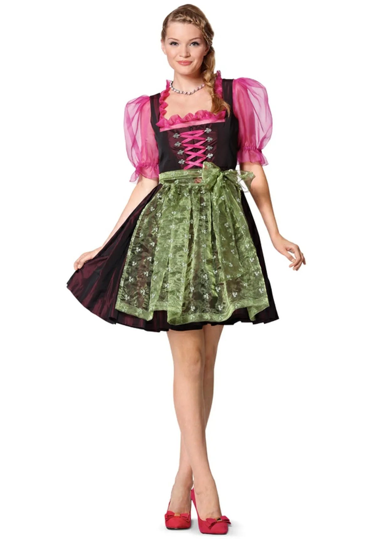 Burda 7057 Dirndl Folklore Dress Pattern