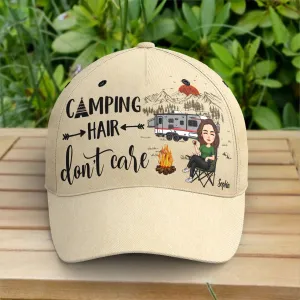 Camping Hair Don't Care - Personalized Classic Cap