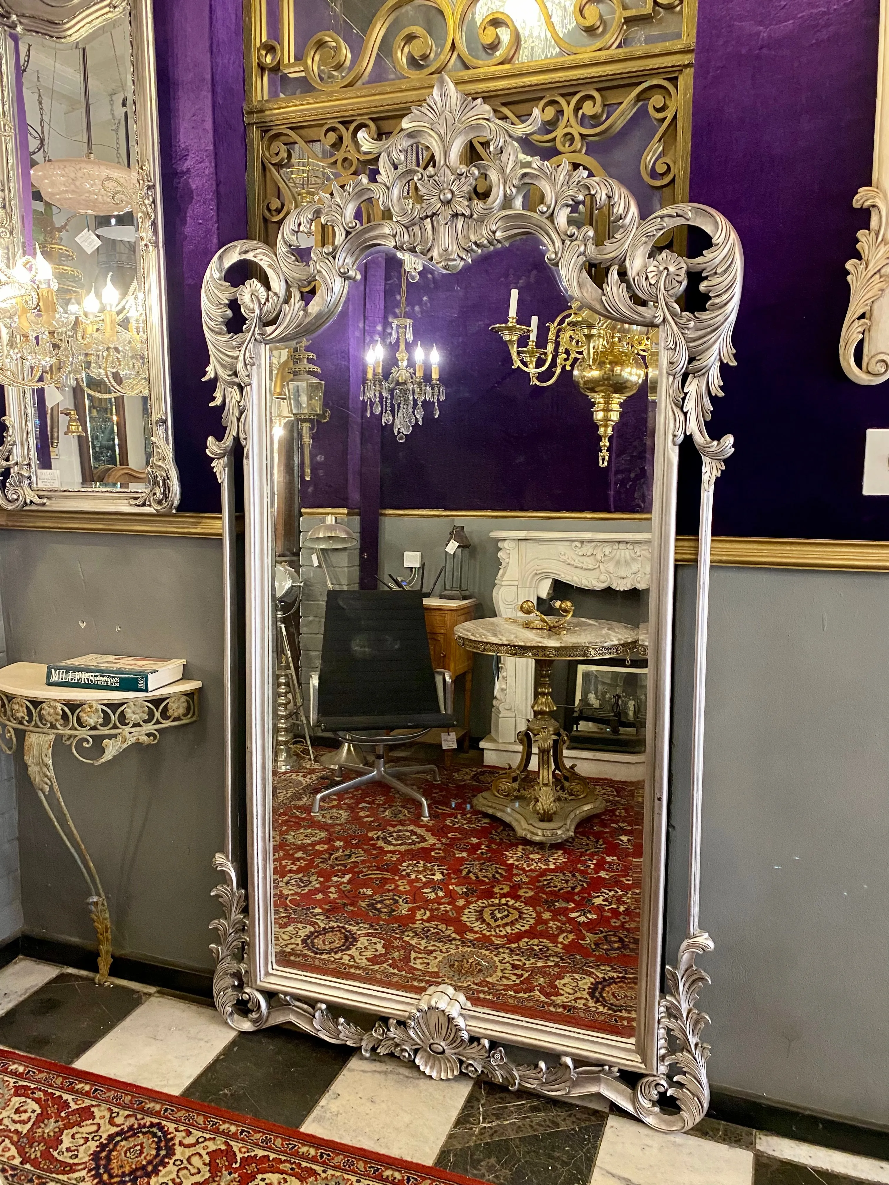 Carved French Style Extra Large Mirror - 2200h