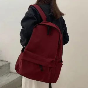 Casual Backpack With Zippers