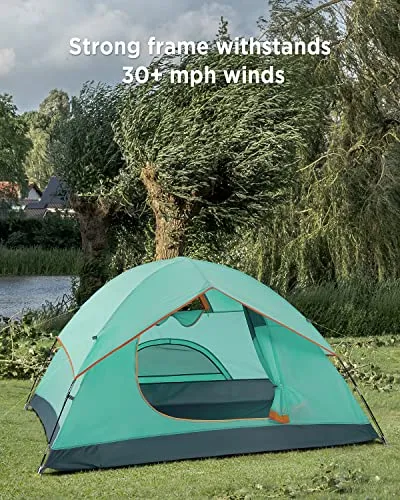 Ciays Camping Tent 4 Person Waterproof Family Tent with Removable Rainfly