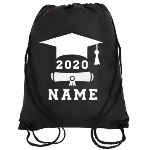 Cinch Bag: Graduate Cap & Diploma * Personalized