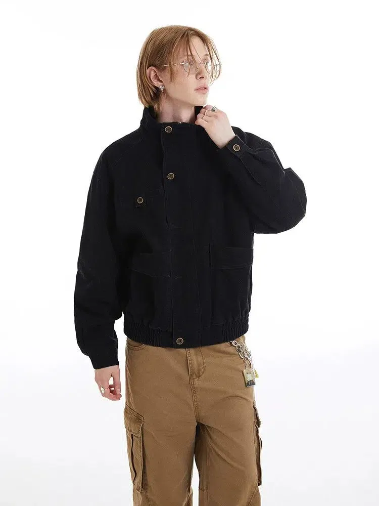 Classic Buttons Functional Pocket Jacket