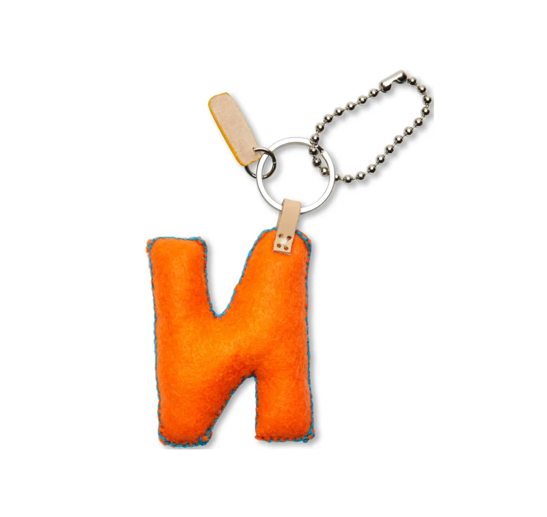 Consuela Orange Felt "N" Charm