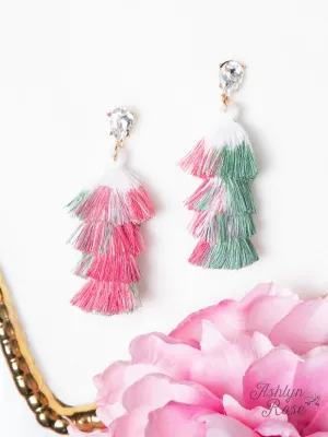 Elegantly Simple Tassel Earrings, Multi