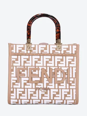 Fendi sunshine rafia tote bag