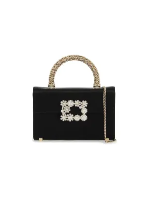 Flower Strass Jewel Buckle Evening Bag