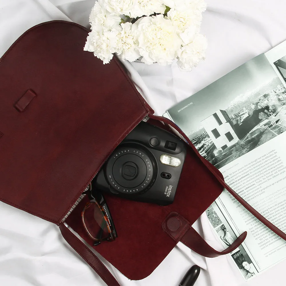 Fundamental Messenger Bag II -Burgundy