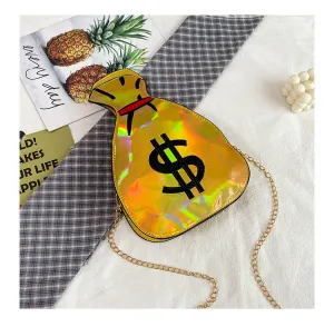 Funny Personality Embroidered Money Bag Messenger