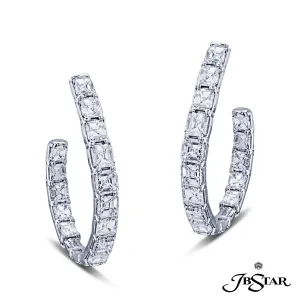 Gorgeous diamond hoop earrings...