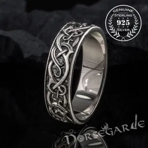 Handcrafted Urnes Ornamental Band - Sterling Silver