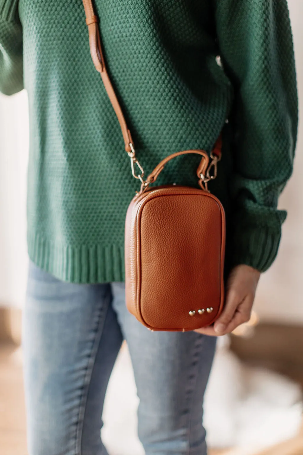 Harlow Chestnut Brown Crossbody Bag