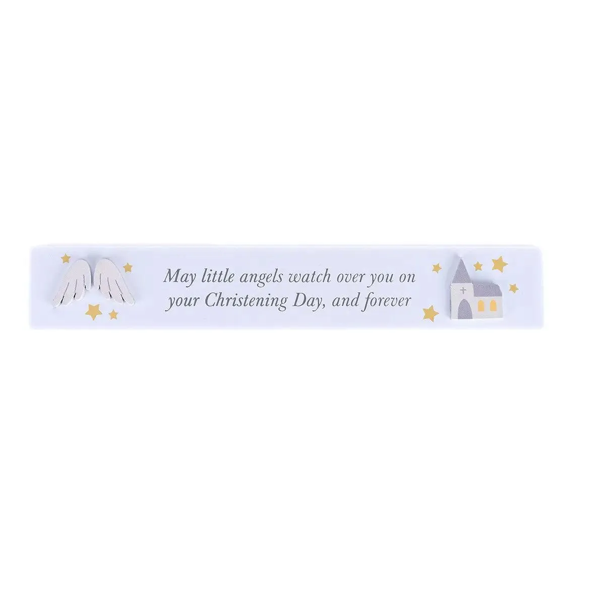 Hello Baby Mini Christening Plaque