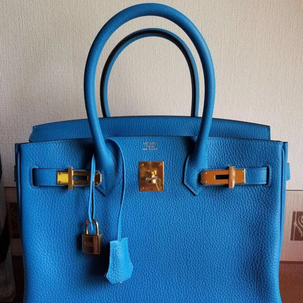 Hermès Birkin 30 Bleu Zanzibar Taurillon Clemence Gold Hardware GHW