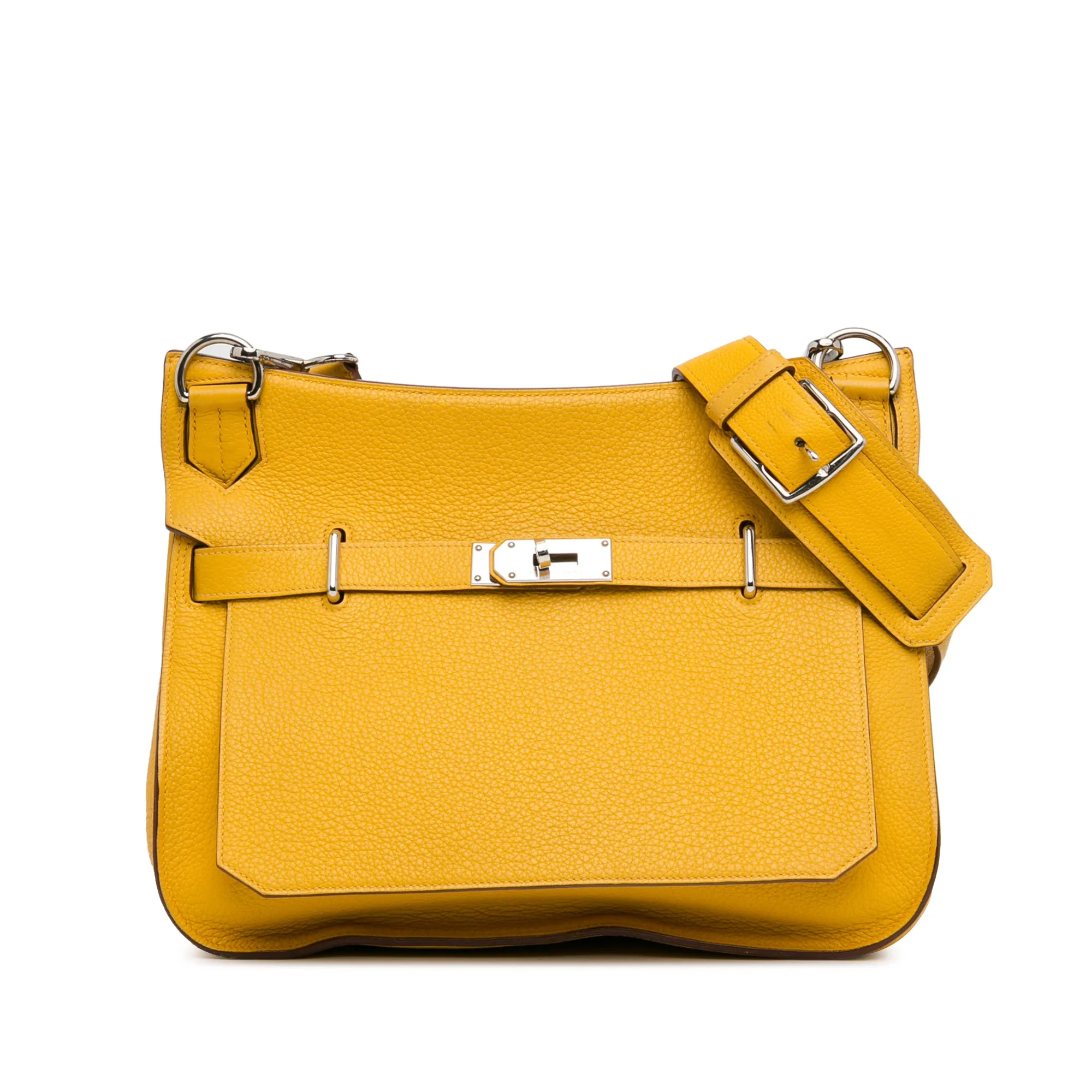 Hermès Taurillon Clemence Jypsiere 34 Yellow