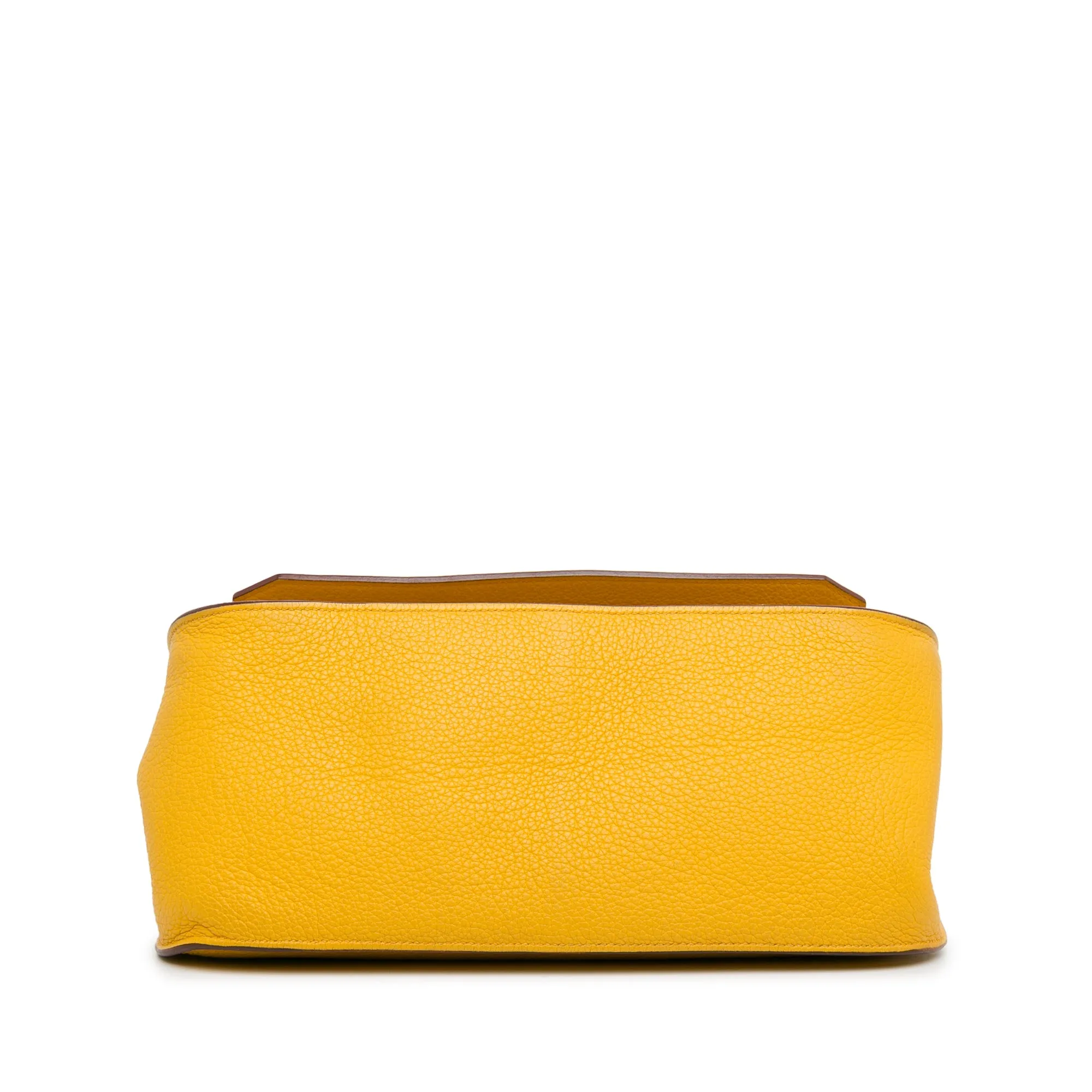 Hermès Taurillon Clemence Jypsiere 34 Yellow