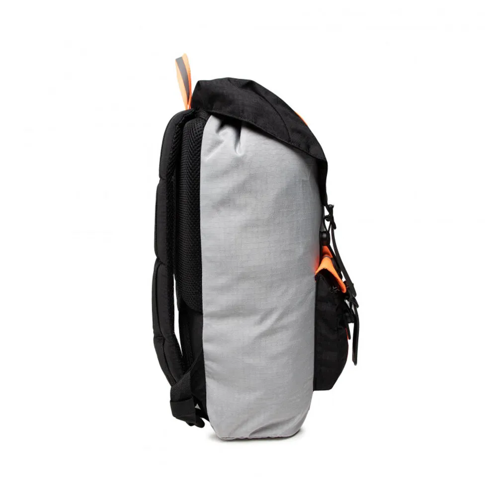 Herschel Little America Mid-Volume Backpack, Sharkskin Enzyme Ripstop/Black Enzyme Ripstop/Shocking Orange - 10020-04916