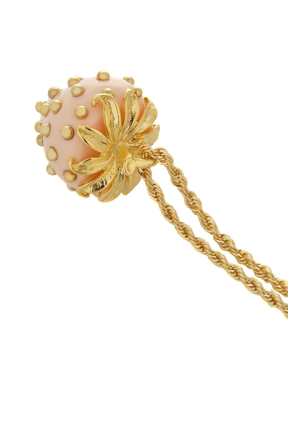 KENNETH JAY LANE STRAWBERRY Light Pink Pendant