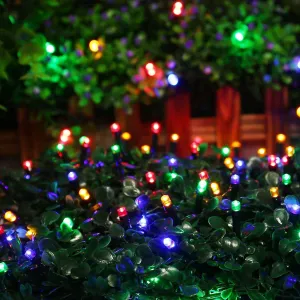 Kuber Industries 2 Piece 8 MM 20 Meter LED's Waterproof Fairy Decorative String Light - Red Green Blue - Decoration Indoor/Outdoor for Party Wedding Diwali -CTKTC023009