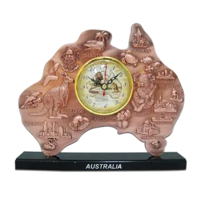 Large Australian Map Clock