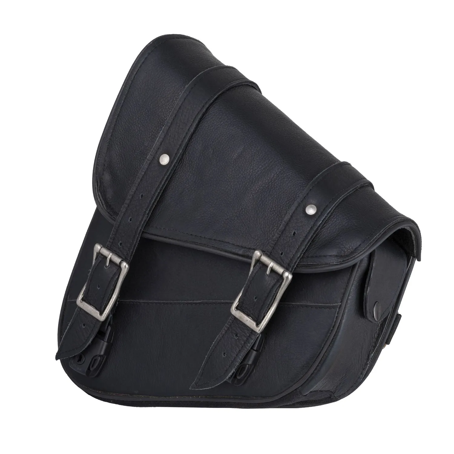 Leather Solo Swing Arm Bag Left Side