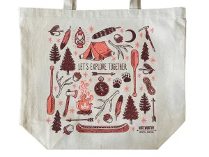 Let's Explore Together Tote Bag