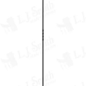 LIH-HOL1TW44 — Single Twist Iron Baluster (1/2" Square Hollow)