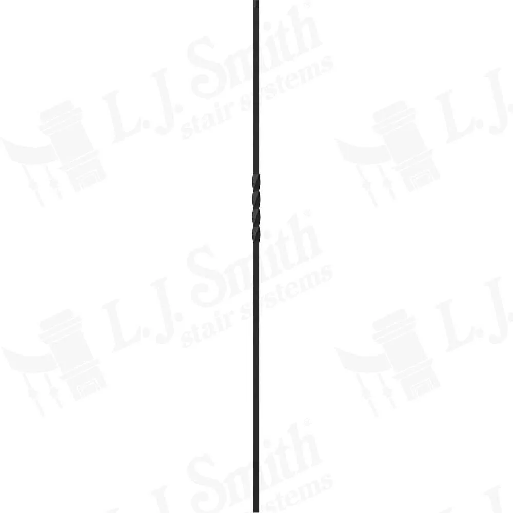 LIH-HOL1TW44 — Single Twist Iron Baluster (1/2" Square Hollow)