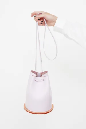 LILAC DISK BUCKET BAG