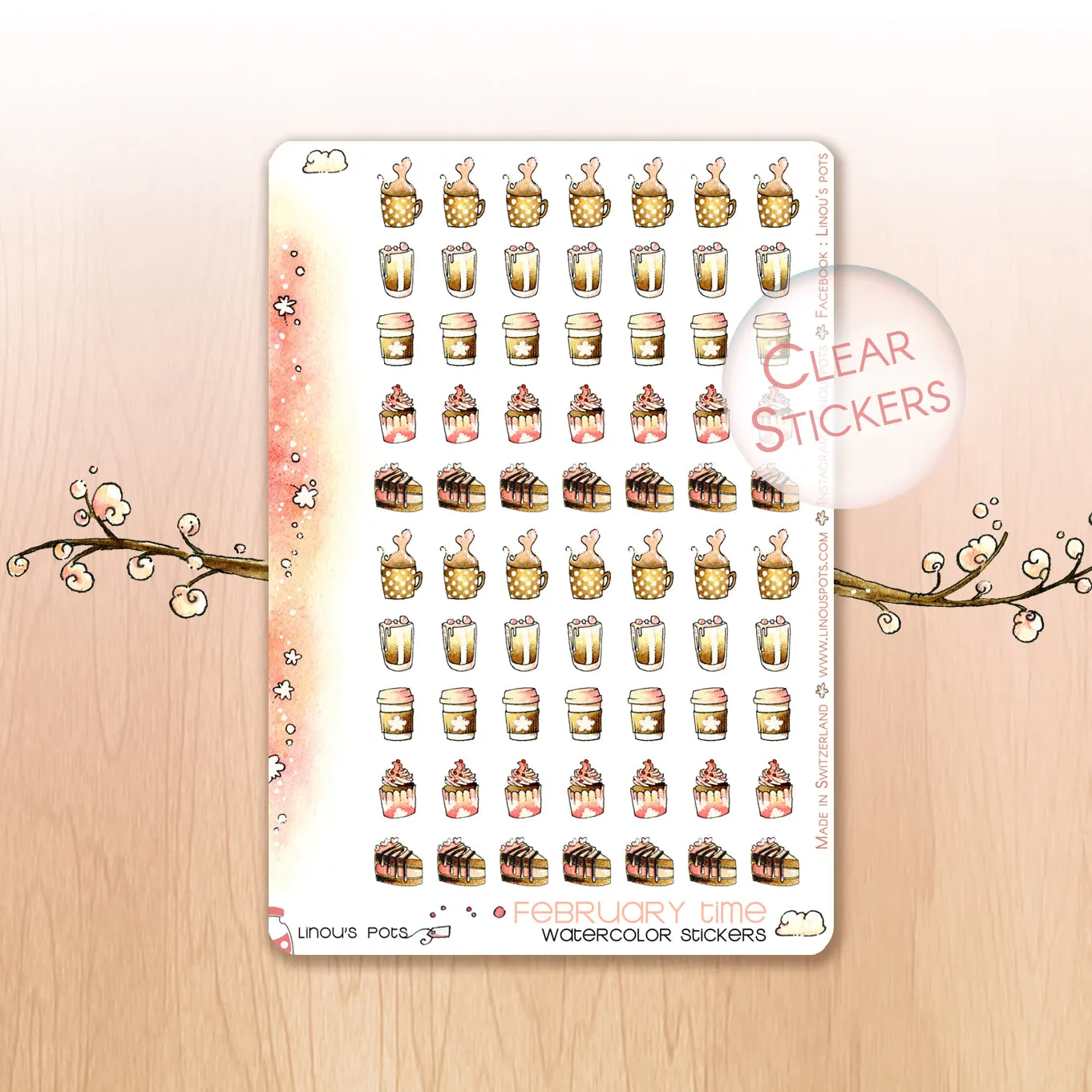 Love Is In The Air - Watercolor Planner Stickers - House Chores