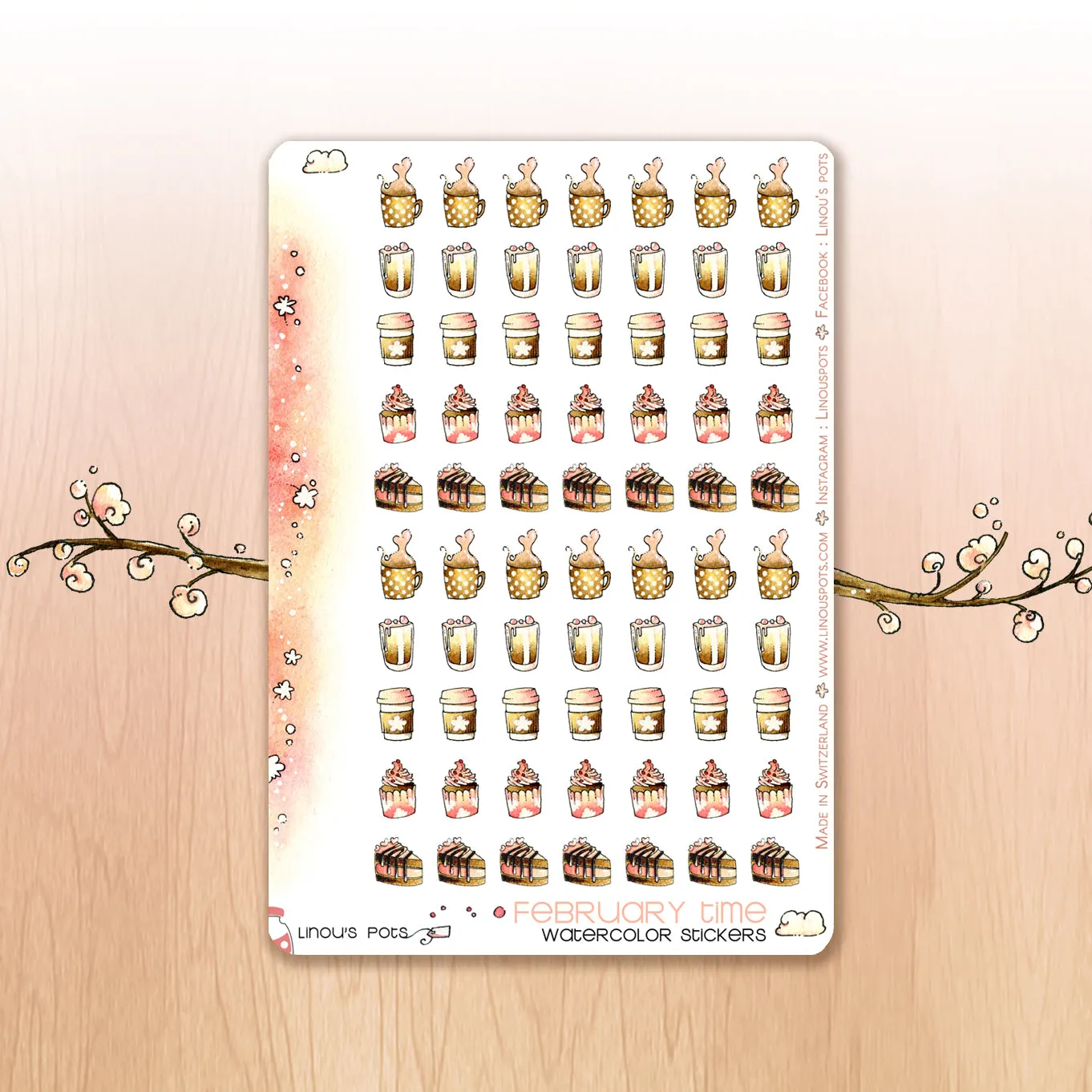 Love Is In The Air - Watercolor Planner Stickers - House Chores